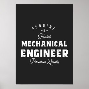 Poster Presente para Engenheiro mecânico