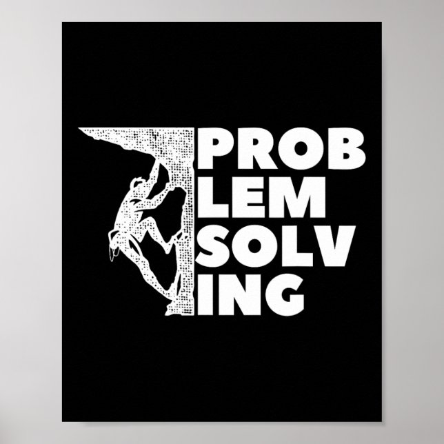 Poster Presente para Escalador Solucionador de Problemas, (Frente)