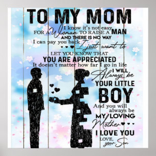 Poster Presente Para Mamãe À Minha Mãe Melhor Presente