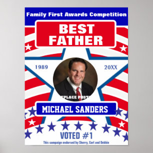 Poster Presente para o melhor pai dos pais  