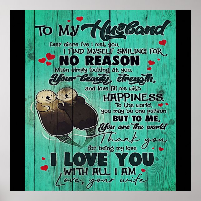 Poster Presente perfeito personalizado, para a carta do m (Frente)