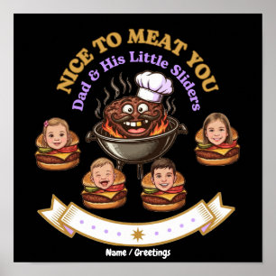 Poster Presente Personalizado BBQ Grill Master - Prazer e