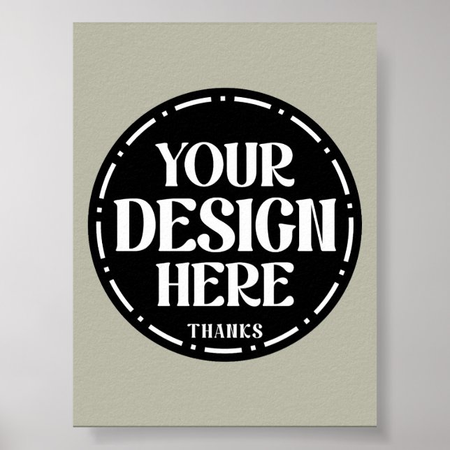 Poster Presente personalizado de agradecimento ao pai Des (Frente)