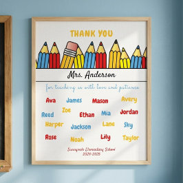 Poster Presente personalizado de agradecimento para o pro