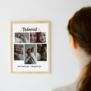 Poster Presente Personalizado de Colagem de Fotos para a 