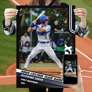 Poster Presente Personalizado para Jogador de Beisebol em