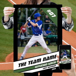 Poster Presente Personalizado para Jogador de Beisebol Pr