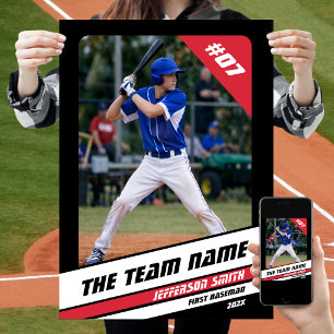 Poster Presente Personalizado para Jogador de Beisebol Pr