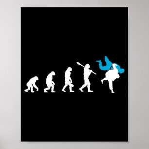Poster Presente Retro Judoca Legal Evolução do Judô