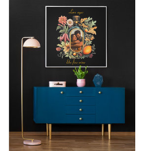 Poster Presente Romântico de Aniversário de Casamento com