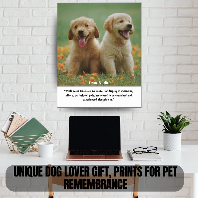 Poster Presente Único para Amantes de Cachorros, Impressõ (Personalized Memorial Posters & Prints for Unique Dogs & Animal Lovers)