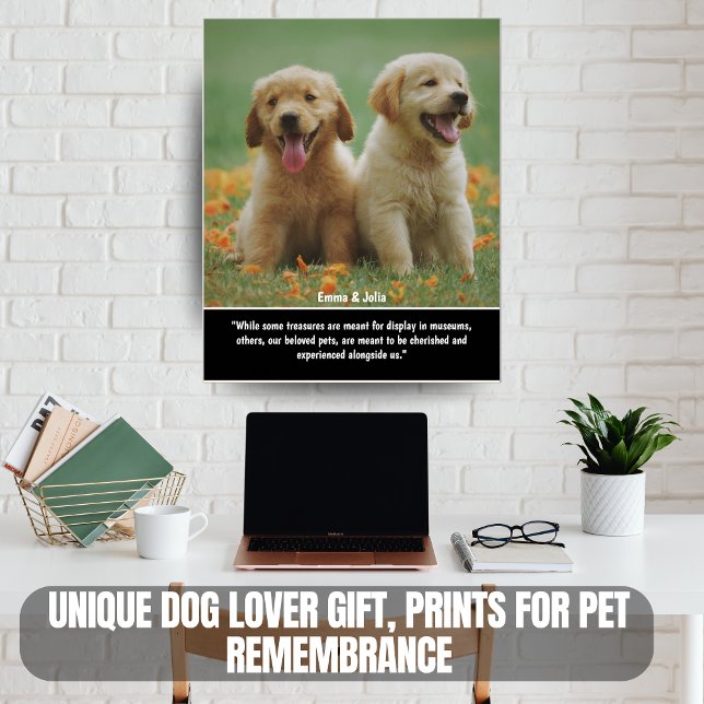 Poster Presente Único para Amantes de Cachorros, Impressõ (Custom Pet Photo Posters & Prints - Modern Elegan)