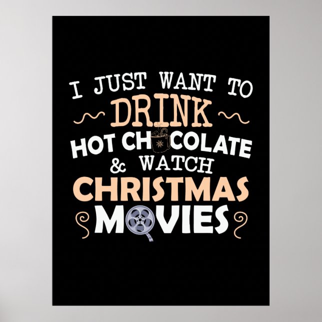 Poster Presente Xmas Eu Só Quero Beber (Frente)