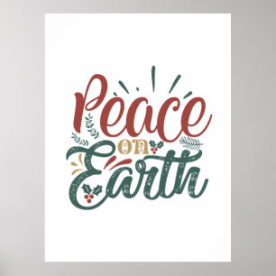 Poster Presente Xmas   Paz Na Terra