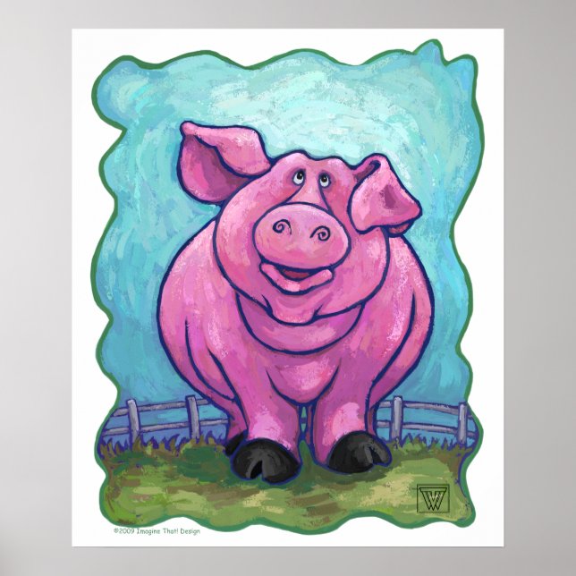 Póster Presentes & Acessórios de Porco (Frente)