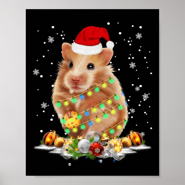 Poster Presentes Animais de Natal em Árvore de Guiné (Frente)