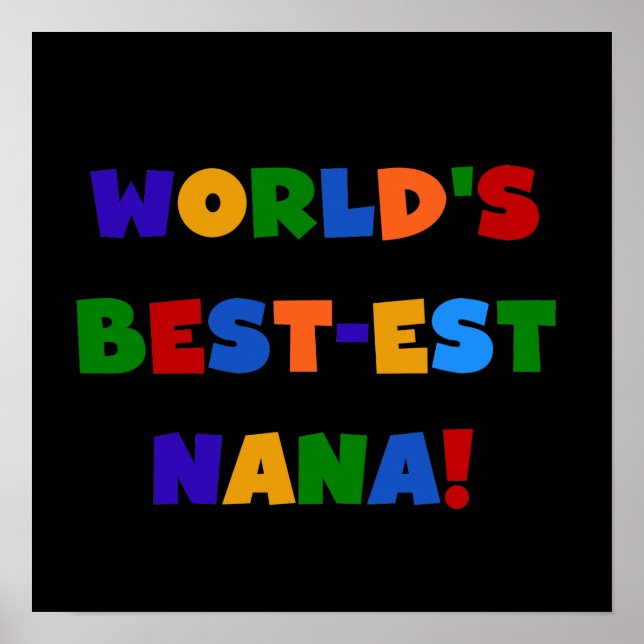 Póster Presentes brilhantes das cores do Melhor-est Nana  (Frente)