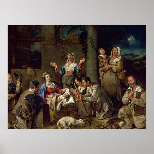 Póster Presentes da cena da natividade para o Natal (Frente)