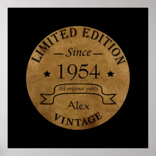 Poster Presentes de 70 de aniversário personalizados