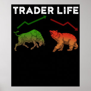 Poster Presentes de ações de trader Presente de negociaçã
