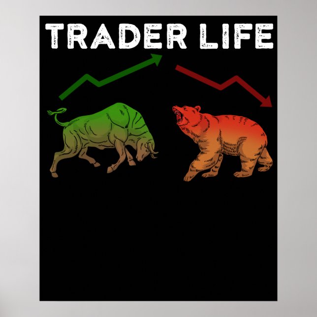 Poster Presentes de ações de trader Presente de negociaçã (Frente)