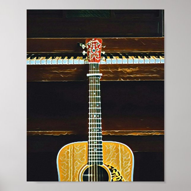 Poster Presentes de amantes de guitarra (Frente)