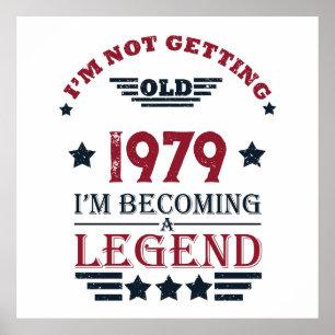 Poster Presentes de aniversário de vintage personalizados