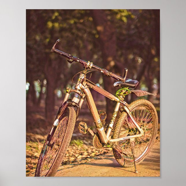 Poster Presentes de aniversário para amantes de bicicleta (Frente)