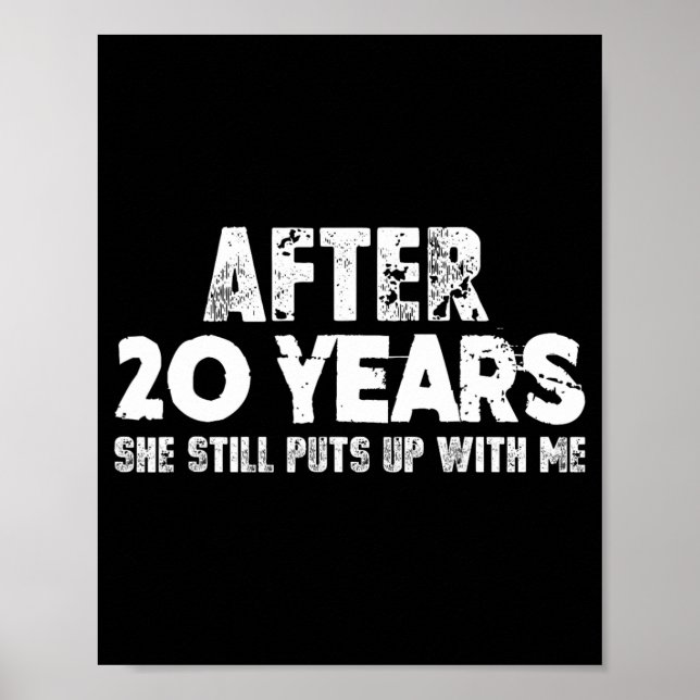 Poster Presentes De Aniversário Para Marido - Engraçado T (Frente)