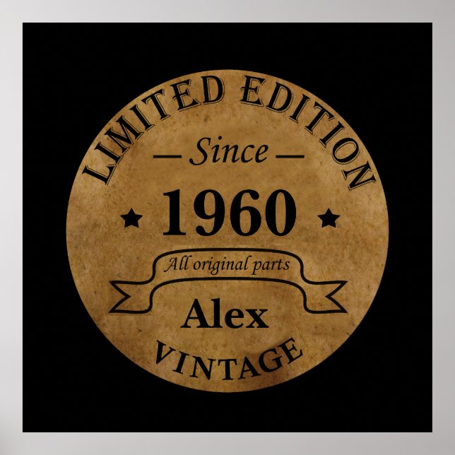 Poster Presentes de aniversário personalizados (Frente)