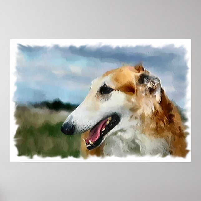 Poster Presentes de Arte Borzoi (Frente)