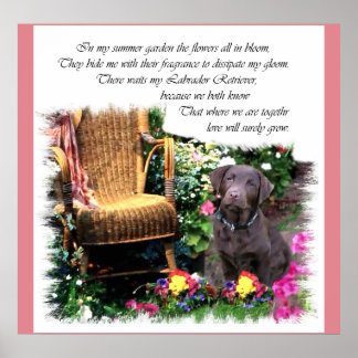 Poster Presentes de Arte Labrador Retriever