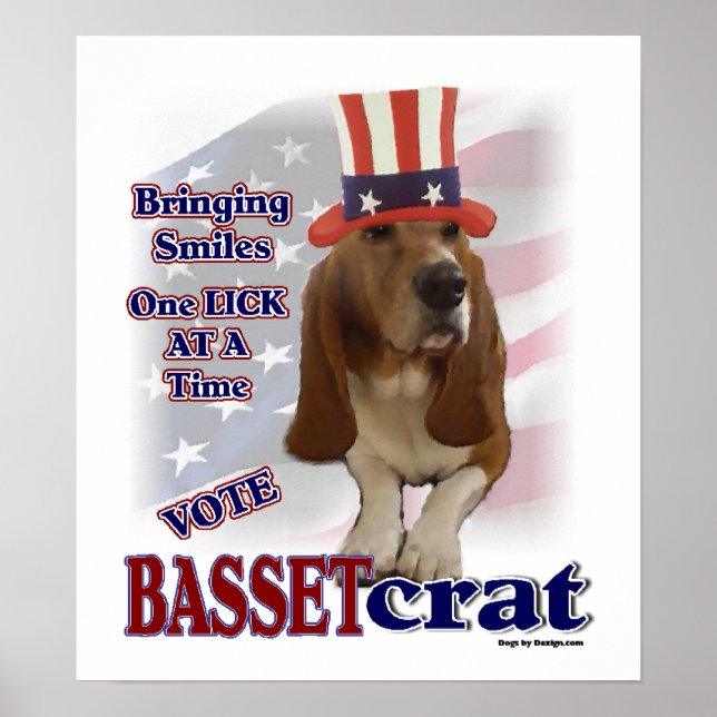 Poster Presentes de Caça-Basset (Frente)
