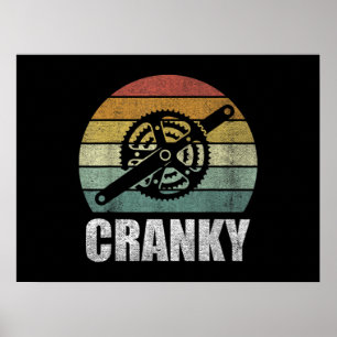 Poster Presentes De Cárter De Bicicleta Retroativa Vinta