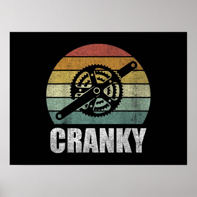 Poster Presentes De Cárter De Bicicleta Retroativa Vintag (Frente)