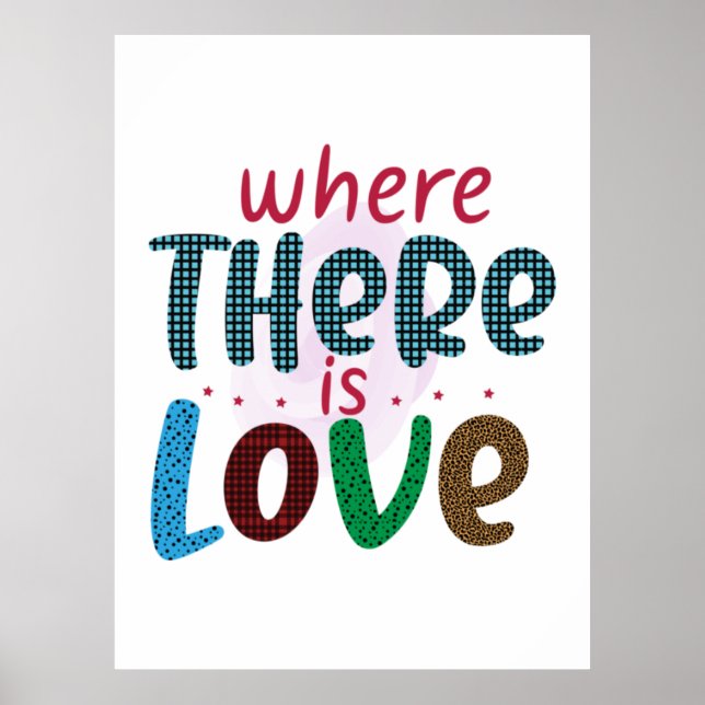 Poster Presentes de Casamento | Onde Há Amor (Frente)