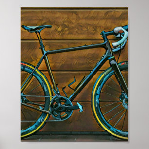 Poster Presentes de ciclismo de safra presentes de bici