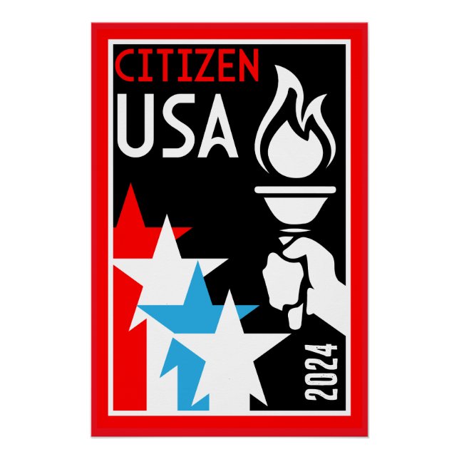 Póster Presentes de cidadania americana (Frente)
