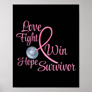 Poster Presentes De Consciência Do Cancer Da Mama Para Mu