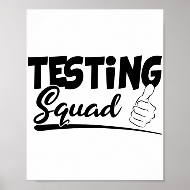 Poster Presentes De Dia De Teste Engraçado Para Estudante (Frente)