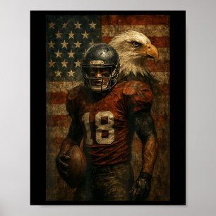 Poster Presentes de Futebol Americano Para Jogadores de F