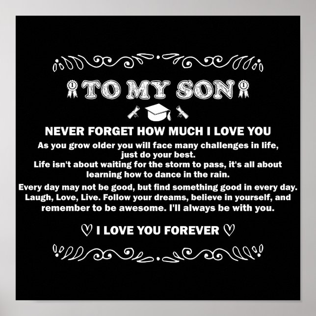 Poster Presentes de Graduação para presentes Inspiraciona (Frente)