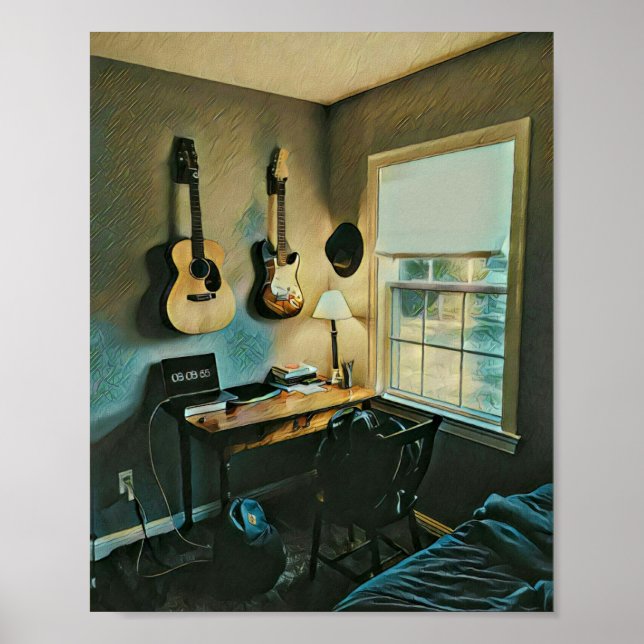Poster Presentes de guitarra para namorada (Frente)