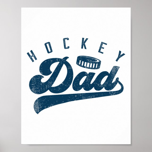Poster Presentes de Pai de Hockey no Dia dos Pais  (Frente)