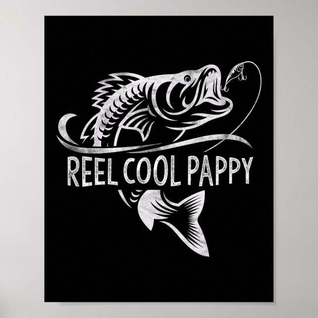 Poster Presentes de pesca Pappy muito legais Pappy Dia do (Frente)