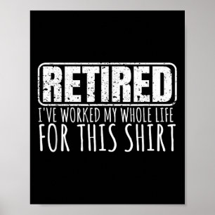 Poster Presentes De Retiree Para Homens Engraçados Retira