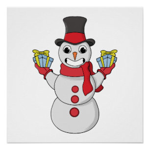 Póster Presentes de Snowman