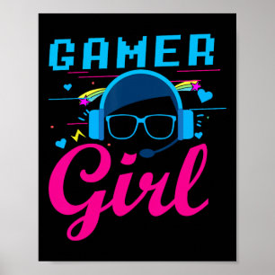 Poster Presentes De Vídeo De Camisa Para Mulheres Jogando