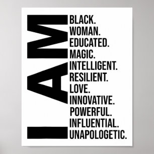 Poster Presentes do Mês da História Negra para Mulheres E
