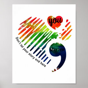 Poster Presentes do Mês de Conscientização sobre Saúde Me